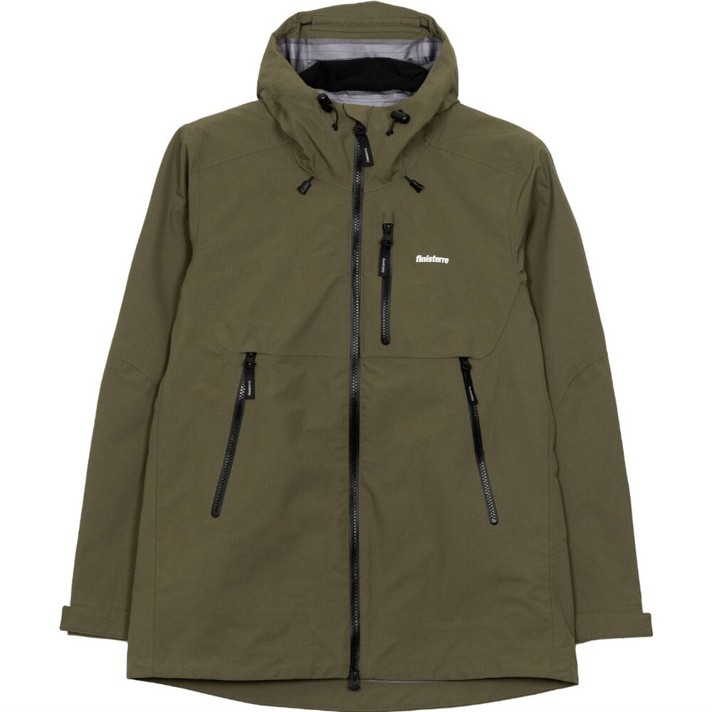 New Finisterre Stormbird Waterproof Jacket - Women's 10 - Olive NWT Rain Jacket